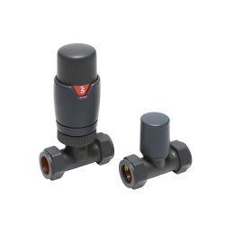Robinets de radiateur thermostatiques – Anthracite