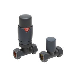 Robinets de radiateur droit thermostatique - Choix de finitions