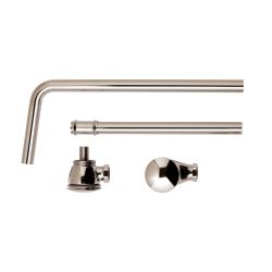 Bonde baignoire exposée à bouton poussoir - Avec trop-plein - Nickel