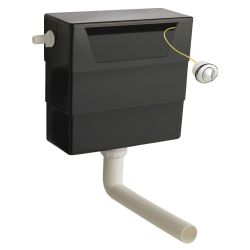 Réservoir encastrable et facile d’accès pour un WC à poser – Noir