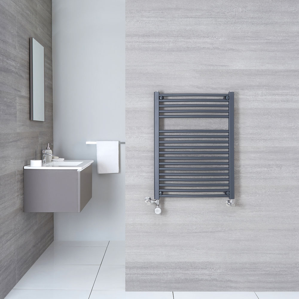 Sèche-Serviettes Mixte Anthracite Loa 80cm x 60cm x 3cm 567 Watts