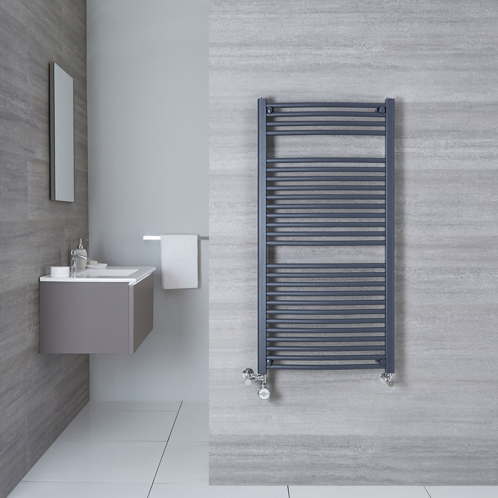 Sèche-Serviettes Mixte Anthracite Loa 120cm x 60cm x 3cm 815 Watts