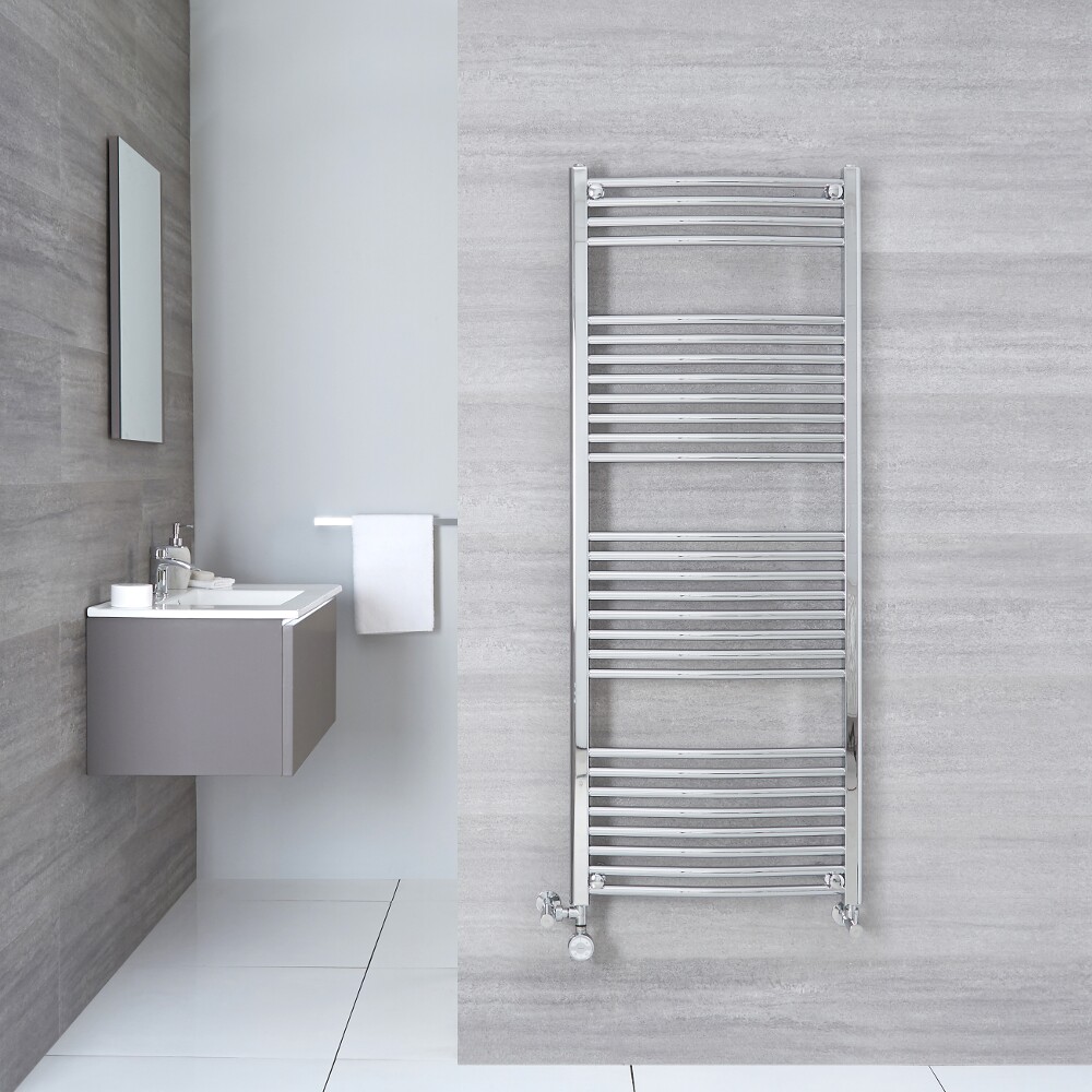 Sèche-Serviettes Mixte Chromé Ischia 150cm x 50cm x 3cm 552 Watts