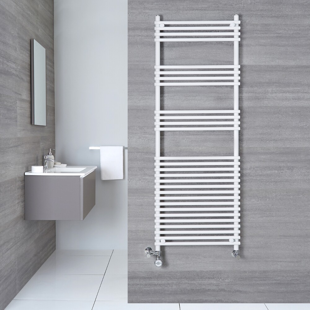 Sèche-Serviettes Mixte Blanc Ischia 165cm x 45cm x 8,4cm 507 Watts