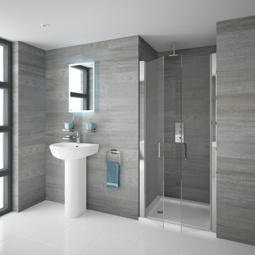 Porte de douche pivotante 80/195cm Portland