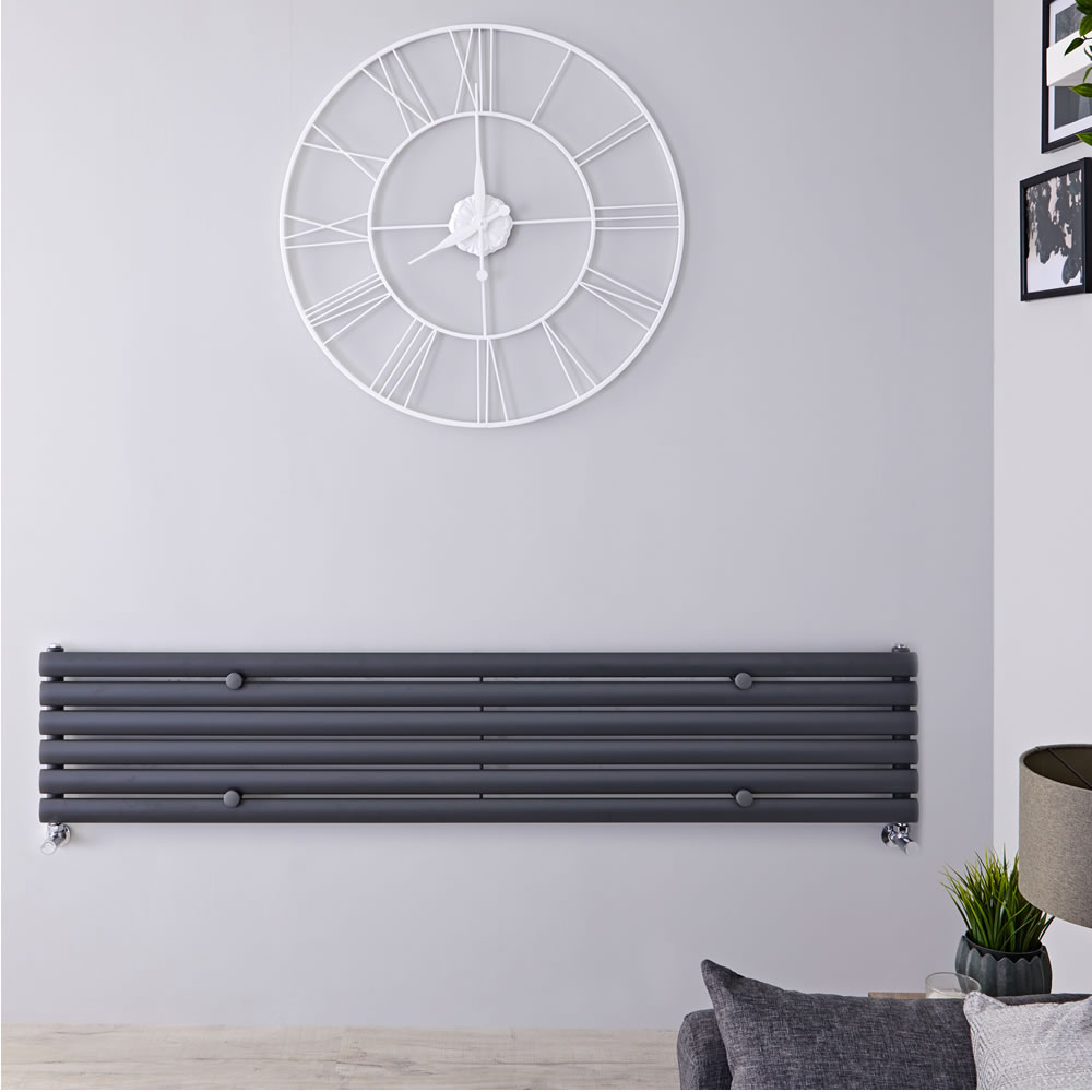 Radiateur Design Horizontal Anthracite Vitality 35,4cm x 160cm x 5,6cm 815 Watts