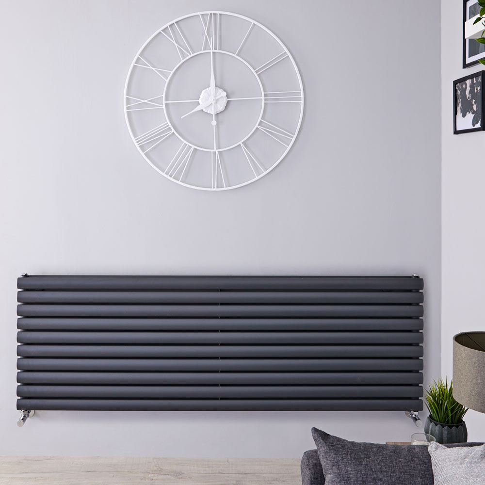 Radiateur Design Horizontal Anthracite Vitality 59cm x 160cm x 7,8cm 1881 Watts