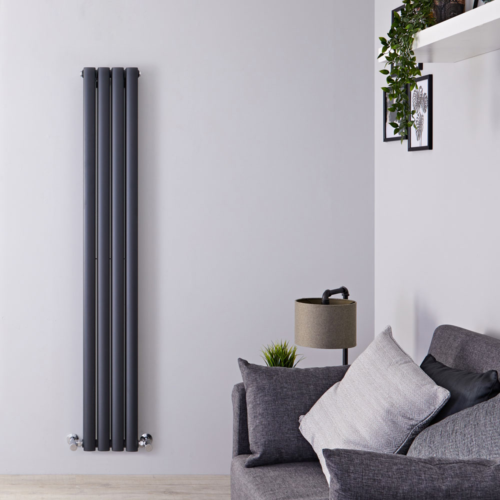 Radiateur Design Vertical Anthracite Vitality 160cm x 23,6cm x 7,8cm 819 Watts