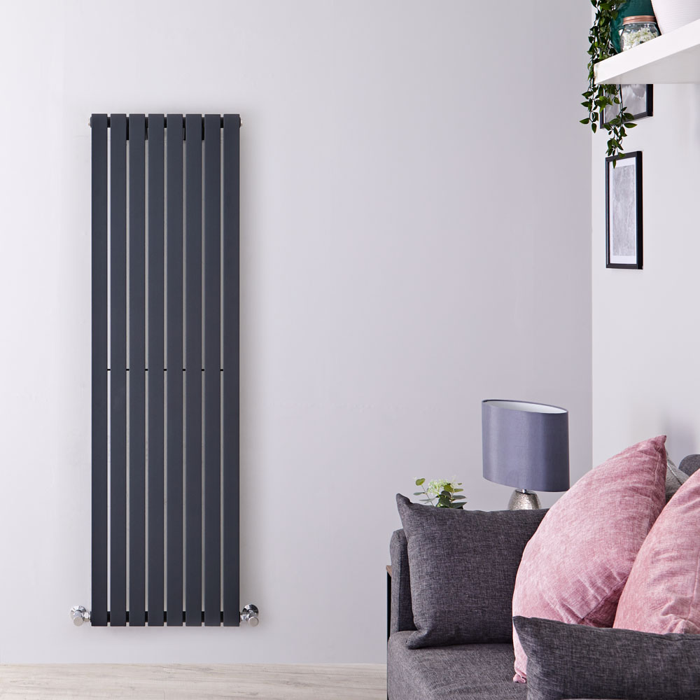 Radiateur Design Vertical Anthracite Sloane 160cm x 47,2cm x 5,4cm 1149 Watts