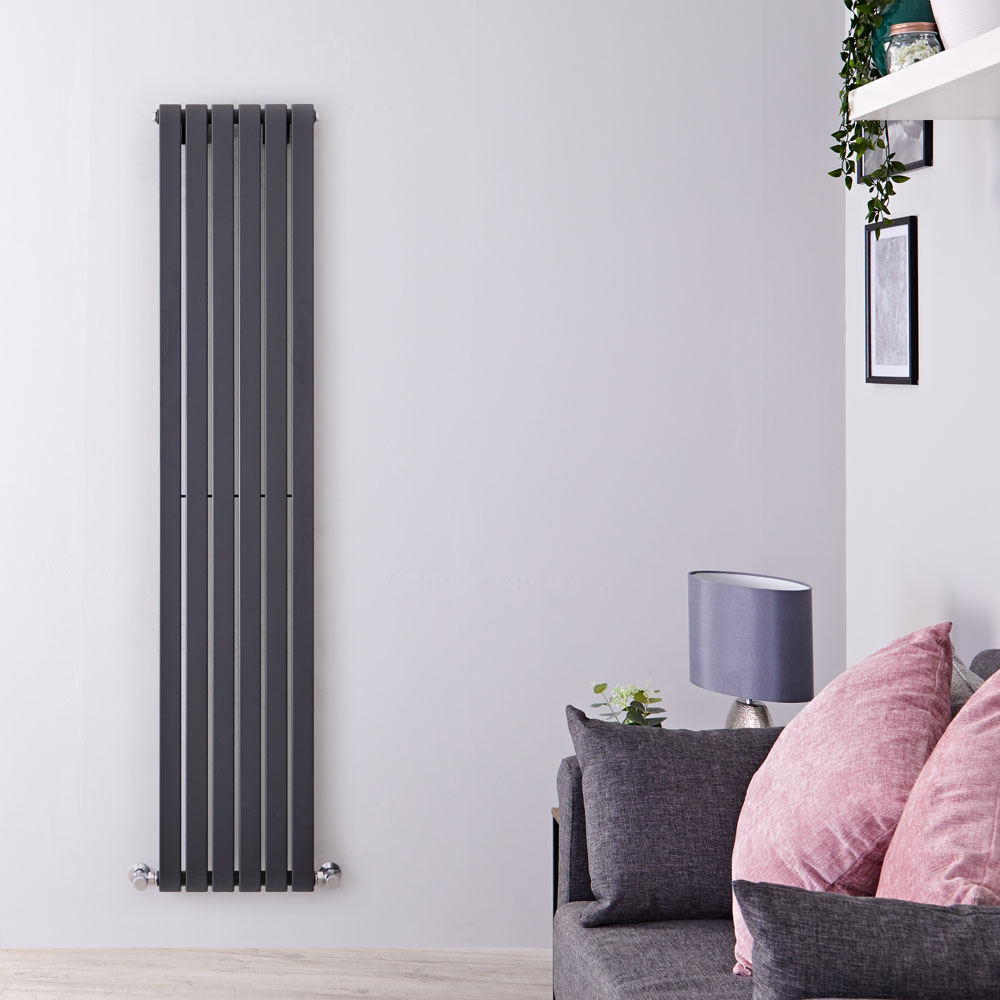 Radiateur Design Vertical Anthracite Sloane 160cm x 35,4cm x 5,4cm 862 Watts