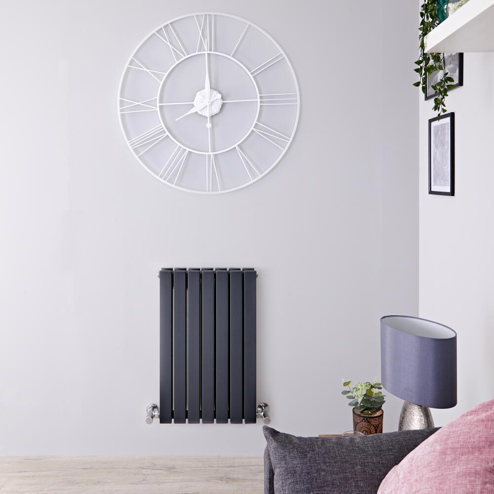 Radiateur Design Horizontal Anthracite Sloane 63,5cm x 42cm x 7,1cm 653 Watts