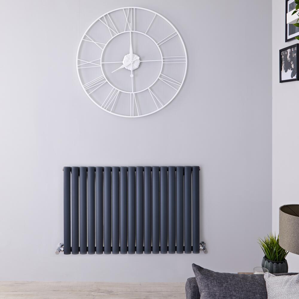 Radiateur Design Horizontal Anthracite Vitality 63,5cm x 100cm x 5,5cm 1015 Watts