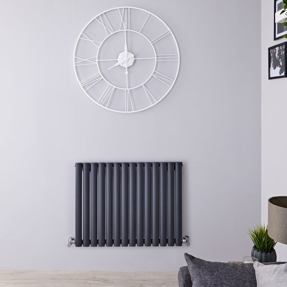 Radiateur Design Horizontal Anthracite Vitality 63,5cm x 83,4cm x 5,6cm 836 Watts