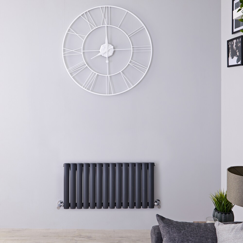 Radiateur horizontal anthracite Vitality 40 x 83.4cm 569 watts
