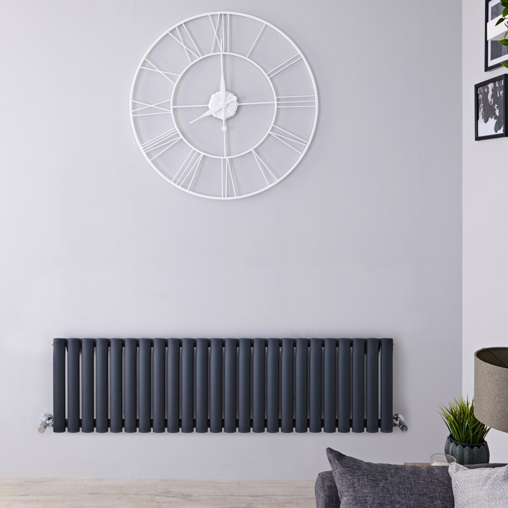Radiateur design horizontal - Anthracite – 40 cm x 141,1 cm – Vitality