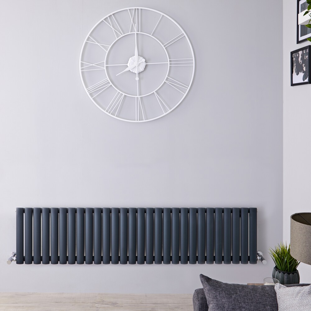 Radiateur horizontal anthracite Vitality 40 x 164.7cm 1138 watts