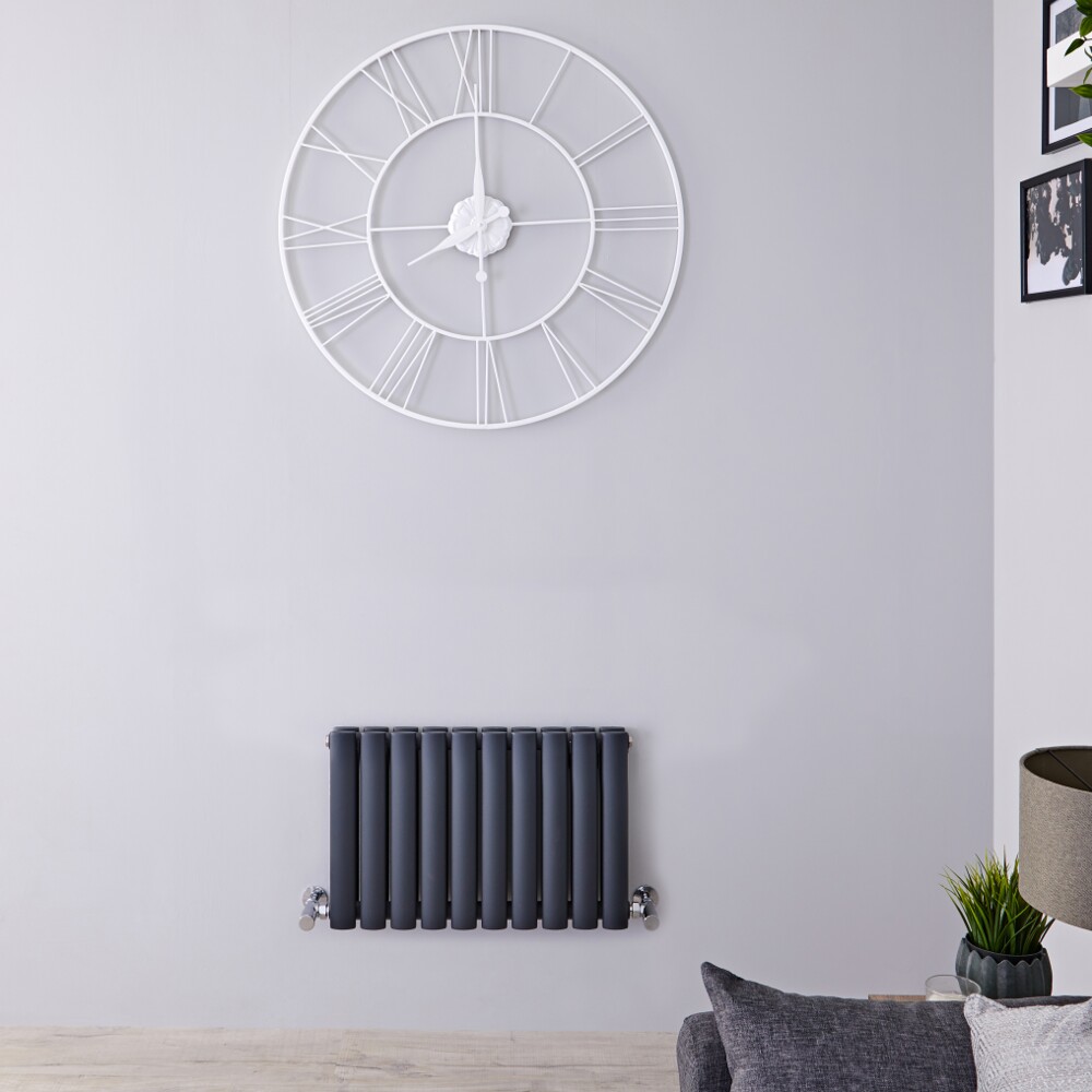 Radiateur horizontal anthracite Vitality 40 x 59.5cm 619 watts