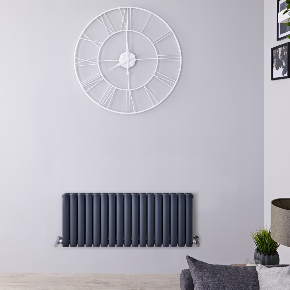 Radiateur horizontal - Anthracite - 40 cm x 100 cm - 1052 Watts - Vitality