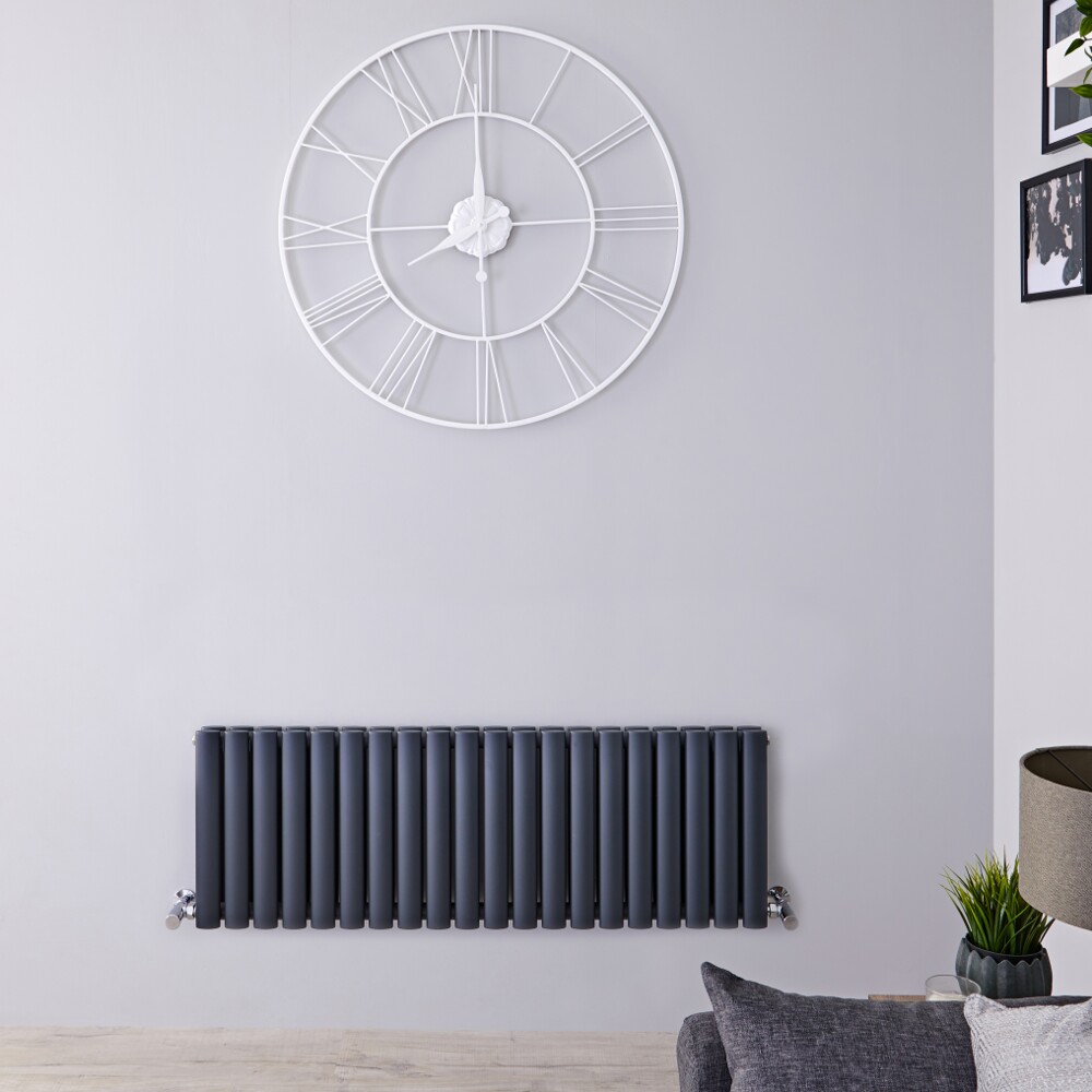 Radiateur horizontal anthracite Vitality 40 x 118cm 1238 watts