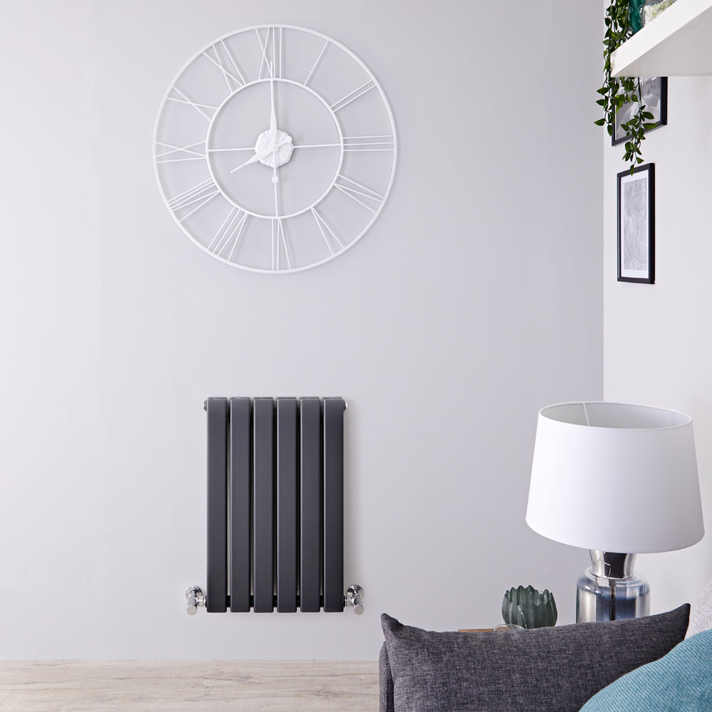 Radiateur Design Horizontal Anthracite Delta 63,5cm x 42cm x 5,8cm 573 Watts