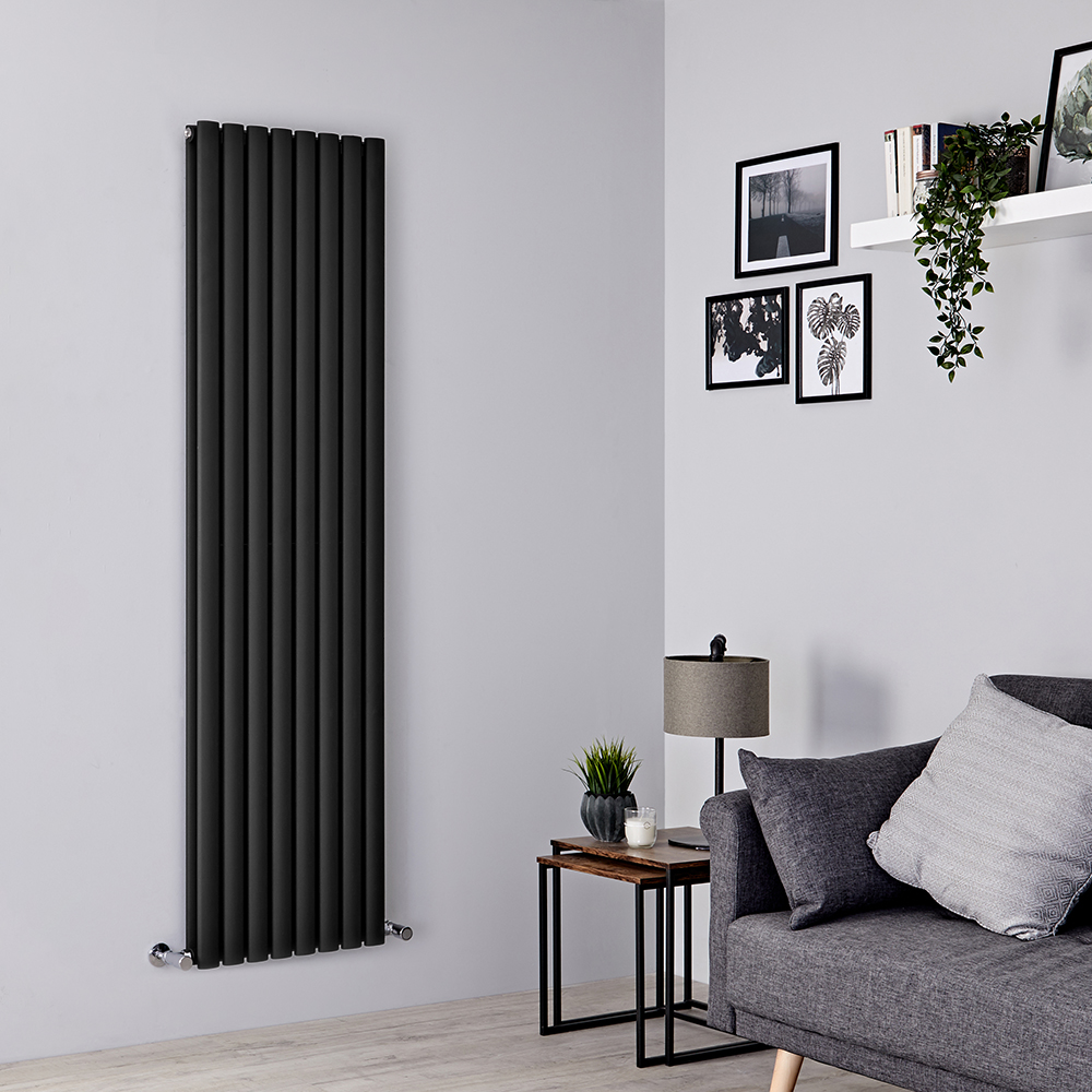Radiateur design vertical noir - Choix de tailles - Vitality