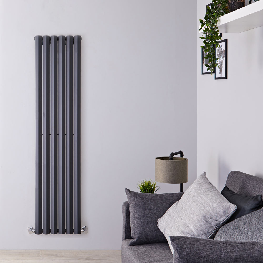 Radiateur Design Vertical Anthracite Salisbury 160cm x 42cm x 6cm 946 Watts