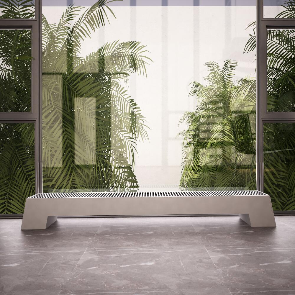 Radiateur Plinthe Blanc Adva 20 x 180 x 29,6 cm 1563 watts