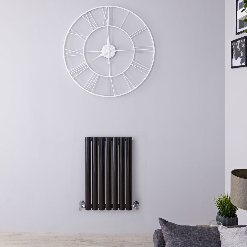 Radiateur Design Horizontal Noir Vitality 63,5cm x 41,5cm x 5,5cm 418 Watts