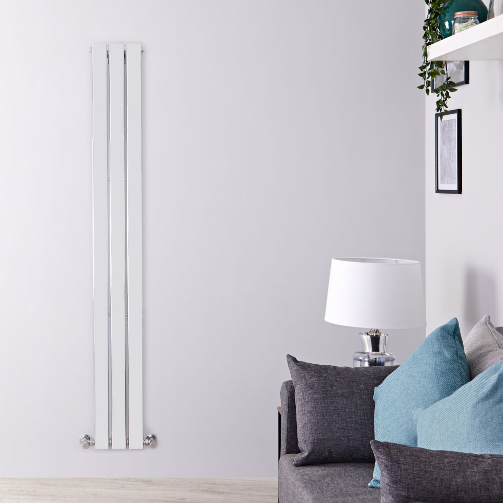 Radiateur Design Vertical Chromé Delta 160cm x 22,5cm x 5cm 295 Watts