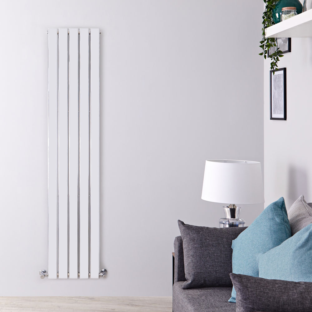 Radiateur Design Vertical Chromé Delta 160cm x 37,5cm x 5cm 492 Watts