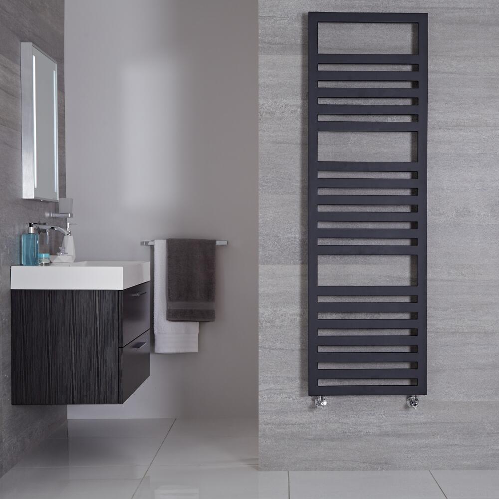 Sèche-serviettes Anthracite Design Ponza - 160cm x 50cm