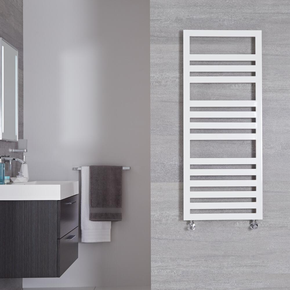 Sèche-serviettes Blanc Design Ponza - 120cm x 50m