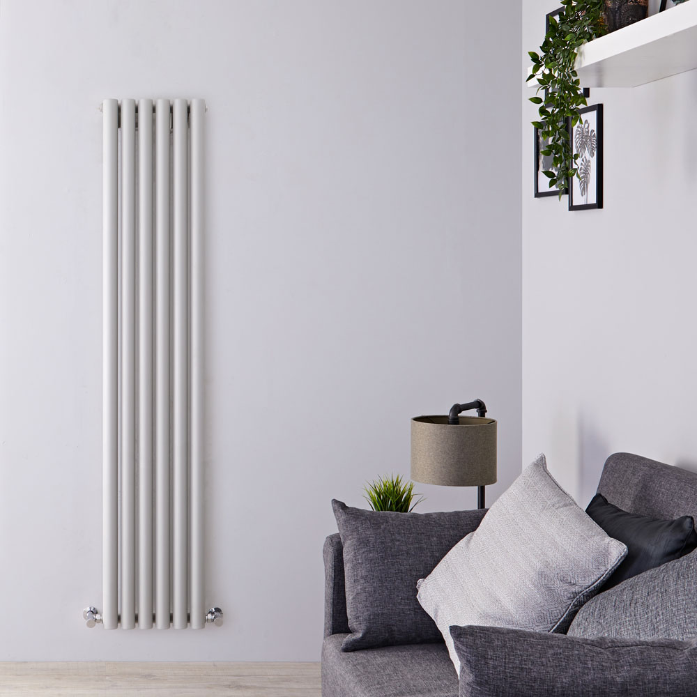 Radiateur Design Vertical Argent Savy 160cm x 35,4cm x 8,2cm 959 Watts