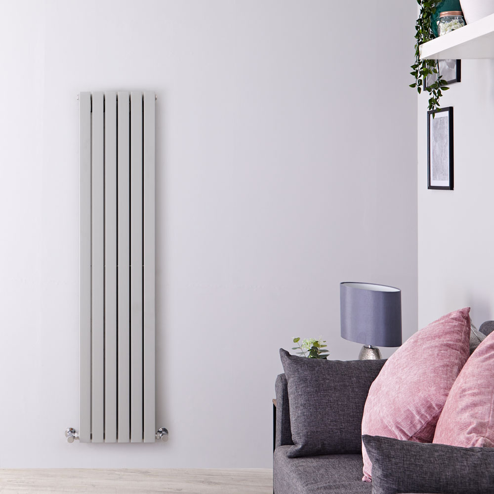 Radiateur Design Vertical Argent Sloane 160cm x 35,4cm x 7,2cm 1193 Watts