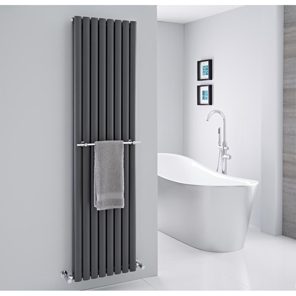 Barre porte-serviettes chromée 47cm pour Radiateur Vitality & Delta