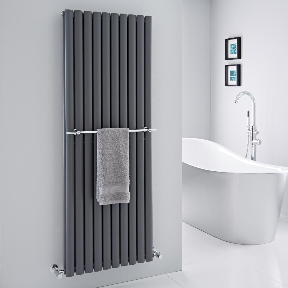 Barre porte-serviettes chromée 59cm pour Radiateur Vitality & Delta