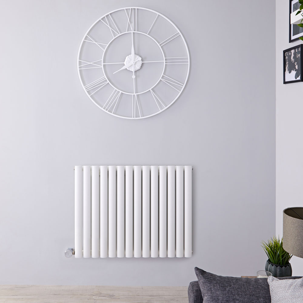 Radiateur Design Électrique Horizontal Blanc Vitality 63,5cm x 83,4cm x 5,6cm