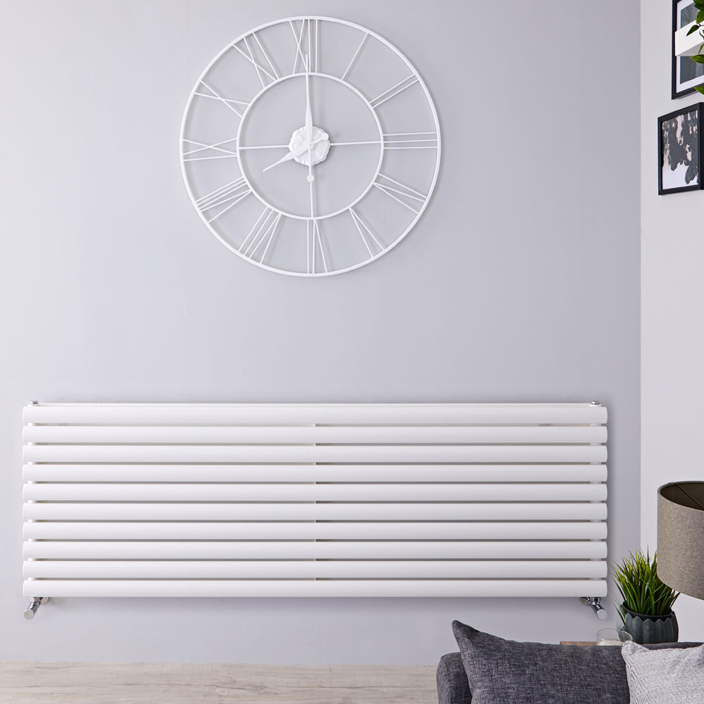 Radiateur Design Horizontal Blanc Vitality 59cm x 160cm x 5,6cm 1881 Watts