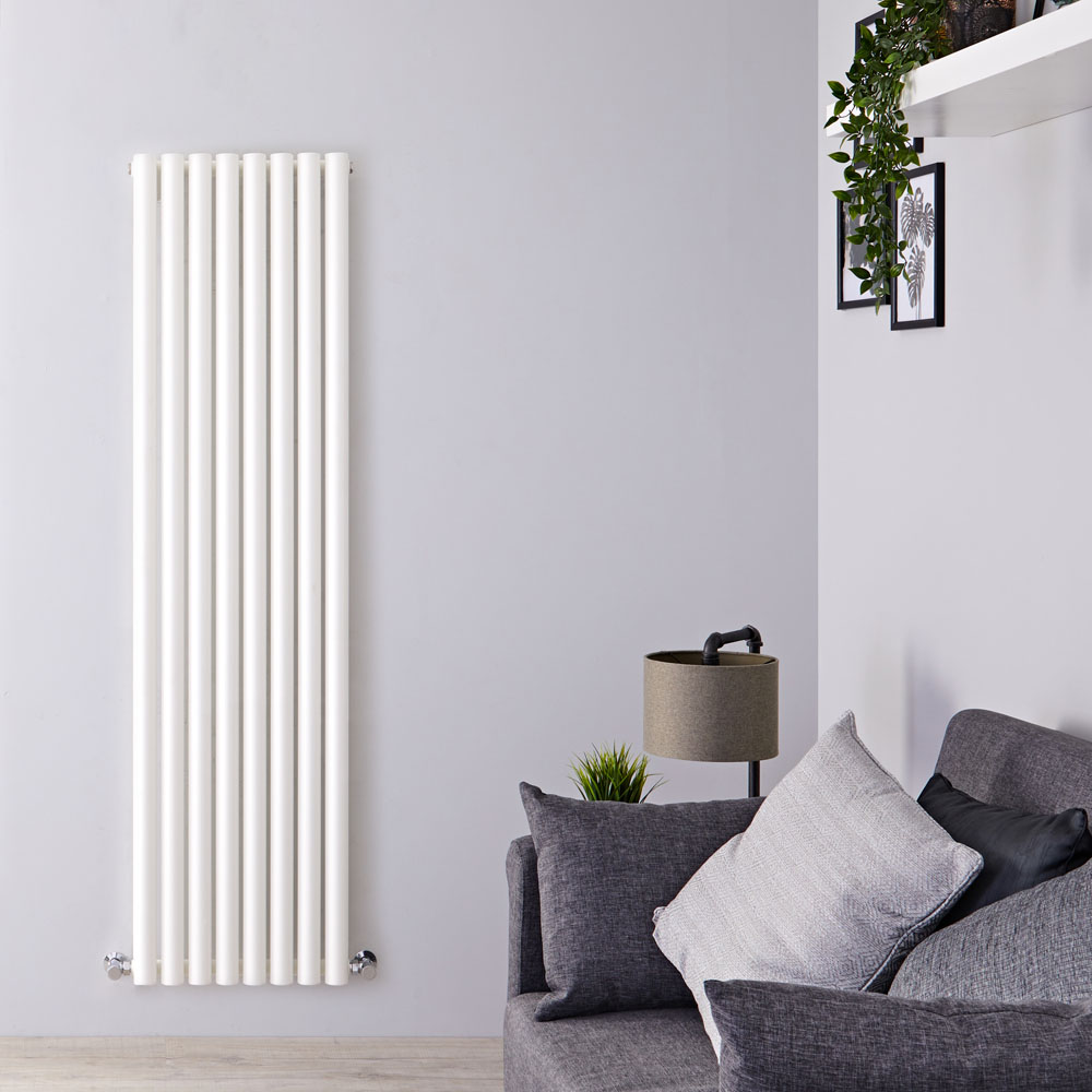 Radiateur Design Vertical Blanc Savy 160cm x 47,2cm x 8cm 1278 Watts