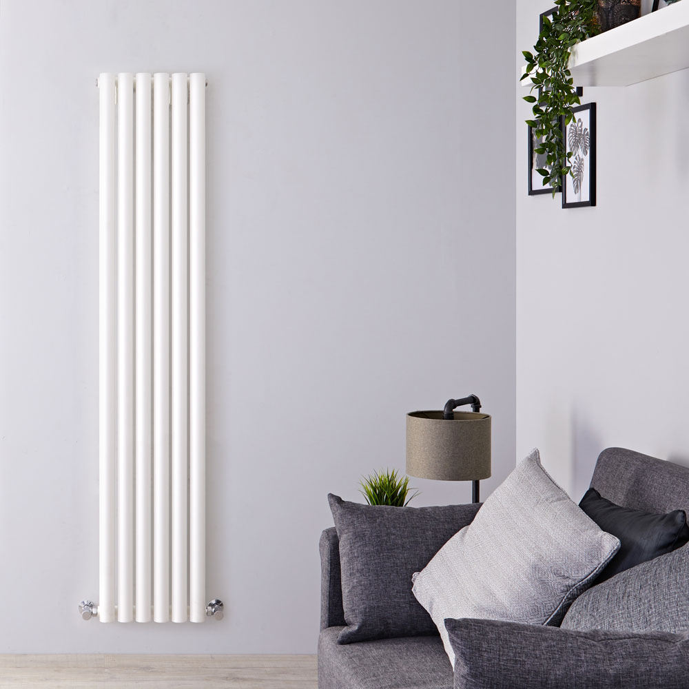 Radiateur Design Vertical Blanc Savy 160cm x 35,4cm x 8,1cm 958 Watts