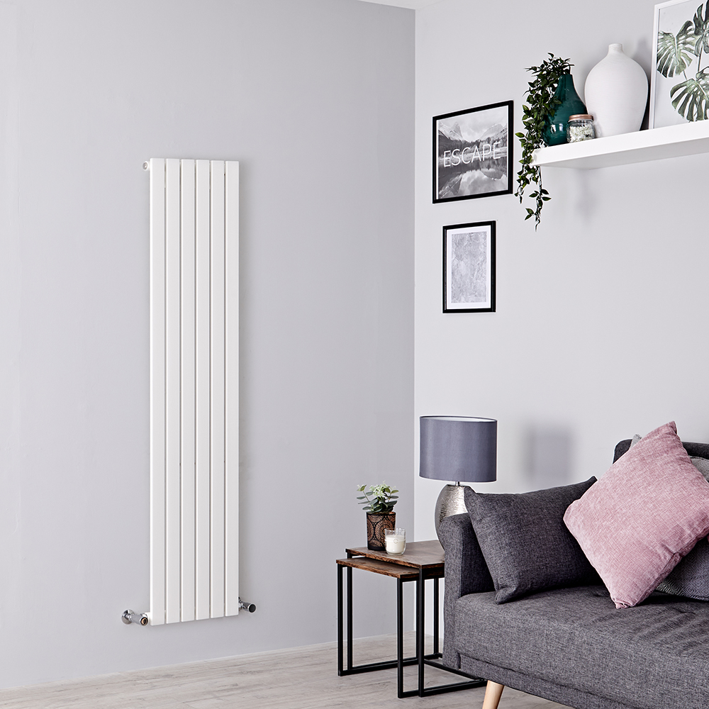 Radiateur Design Vertical Blanc Sloane 160cm x 35,4cm x 5,4cm 862 Watts
