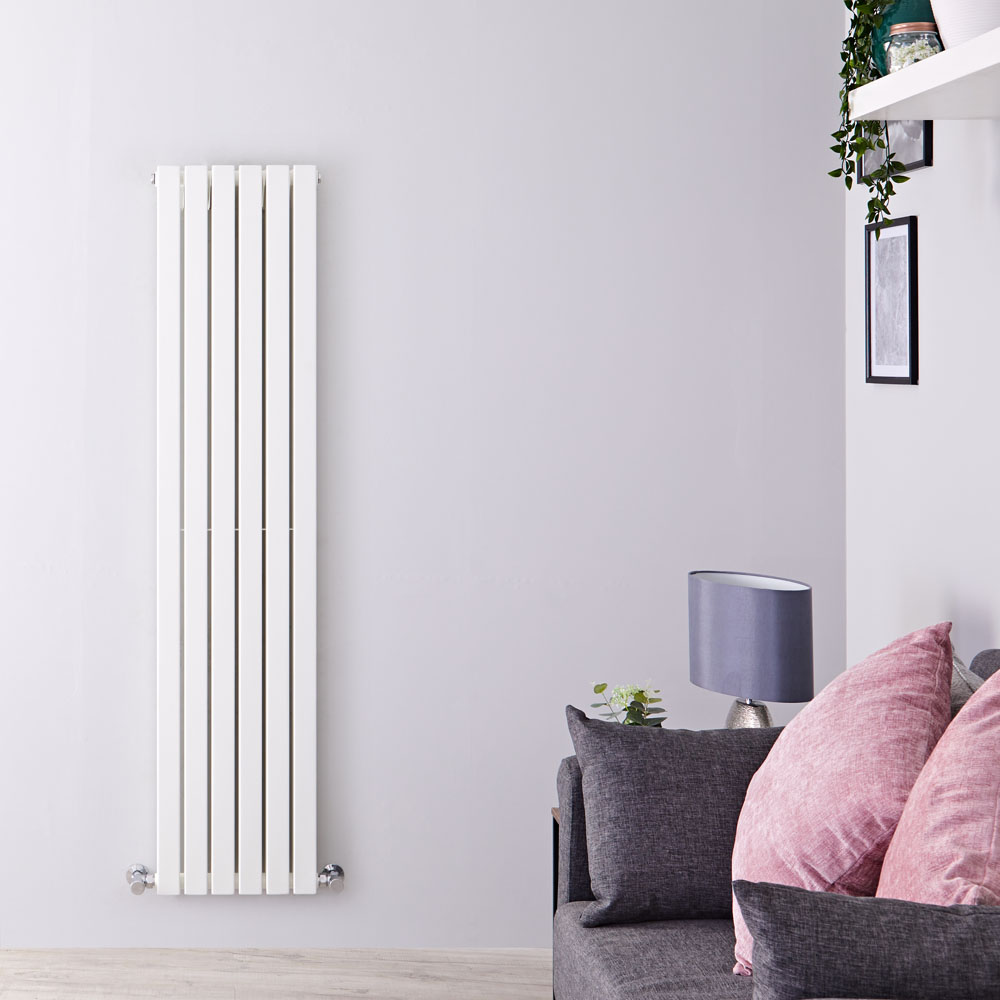 Radiateur Design Vertical Blanc Sloane 160cm x 35,4cm x 7,2cm 1193 Watts