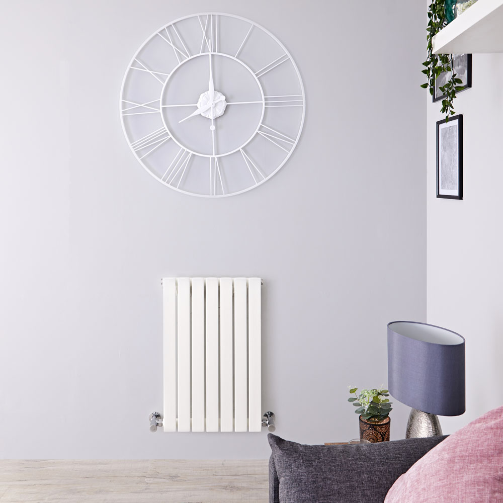 Radiateur Design Horizontal Blanc Sloane 63,5cm x 42cm x 5,4cm 421 Watts