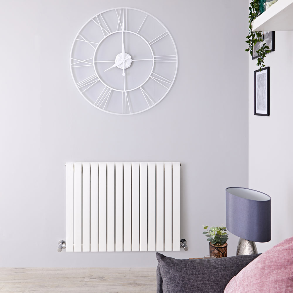 Radiateur Design Horizontal Blanc Sloane 63,5cm x 118cm x 5,4cm 1203 Watts