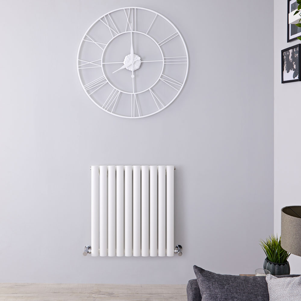 Radiateur Design Horizontal Blanc Vitality 63,5cm x 59,5cm x 5,5cm 597 Watts