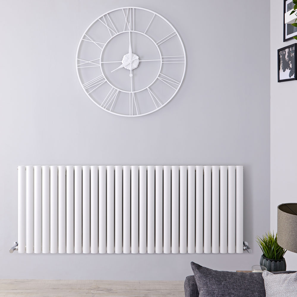 Radiateur Design Horizontal Blanc Vitality 63,5cm x 164,7cm x 5,6cm 1671 Watts