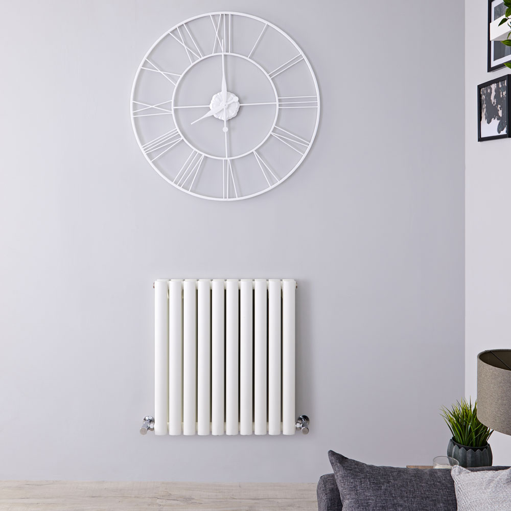 Radiateur Design Horizontal Blanc Vitality 63,5cm x 59cm x 7,8cm 932 Watts
