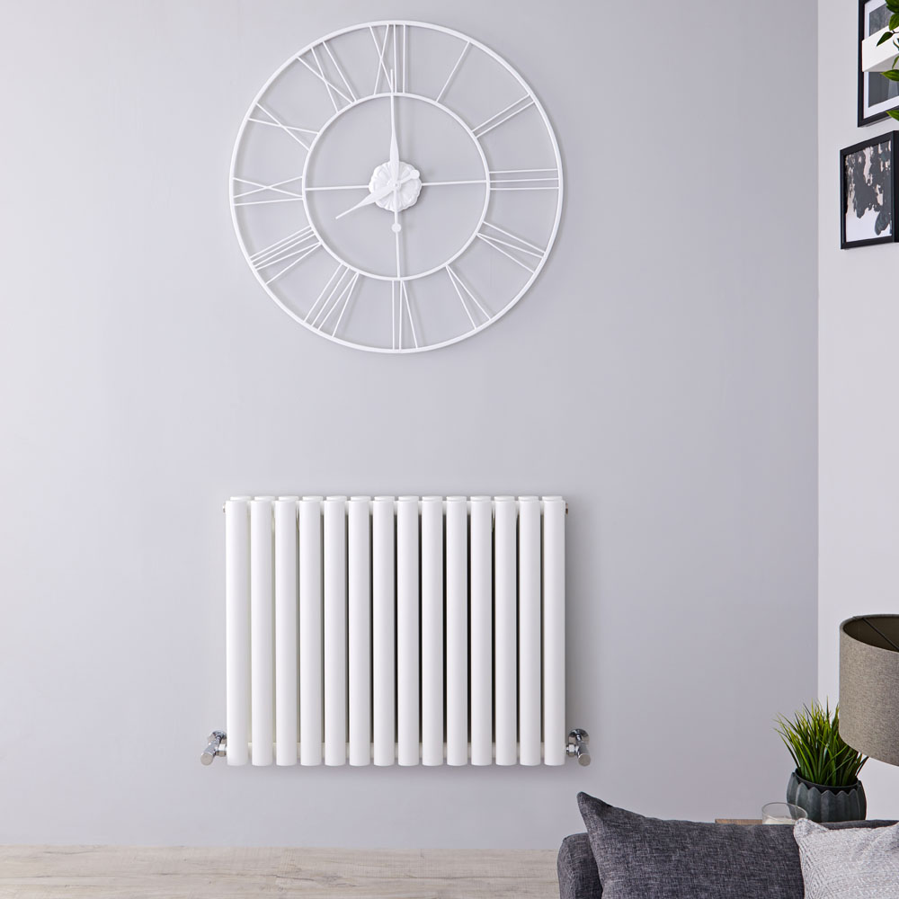Radiateur Design Horizontal Blanc Vitality 63,5cm x 83,4cm x 7,8cm 1304 Watts