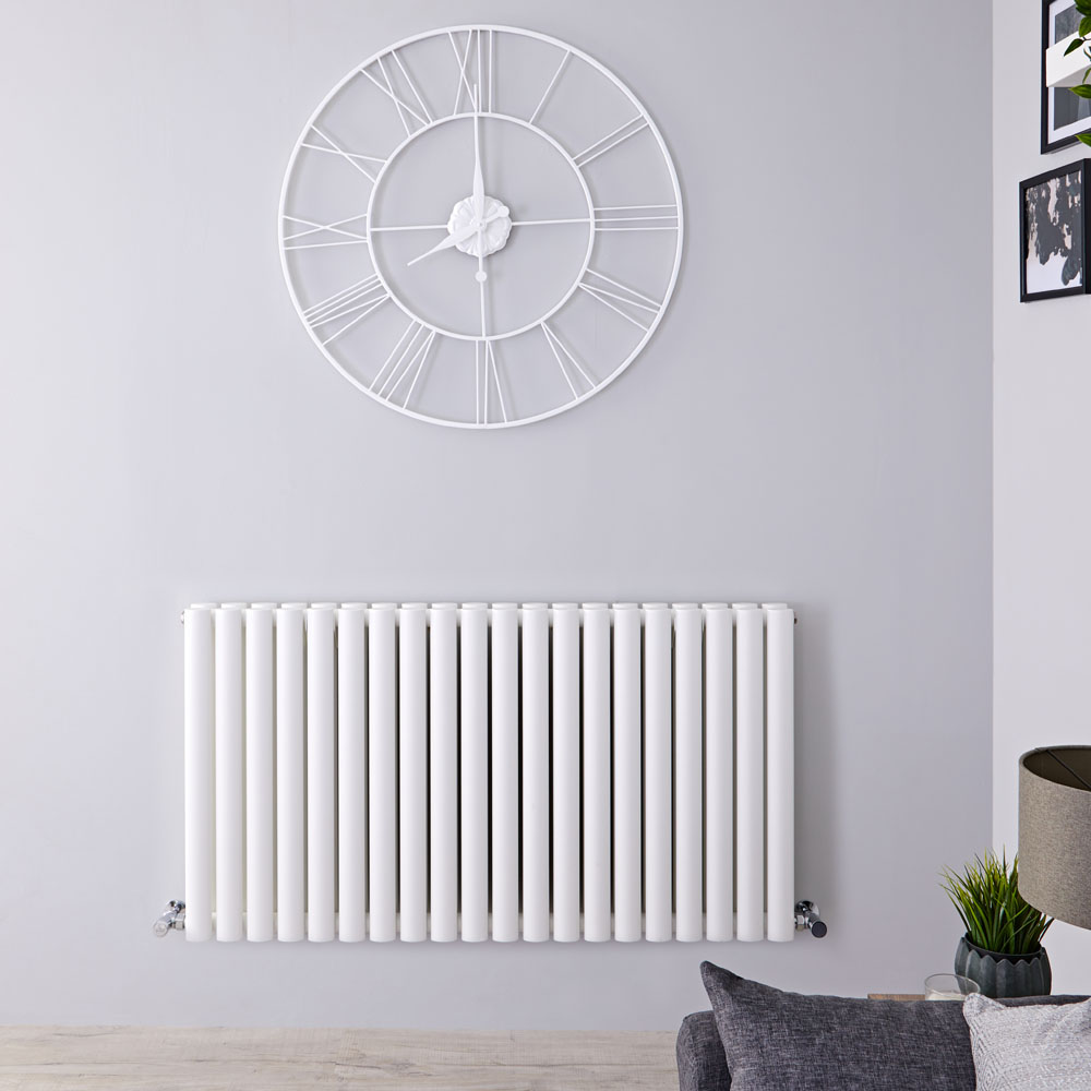 Radiateur Design Horizontal Blanc Vitality 63,5cm x 118cm x 7,8cm 1863 Watts