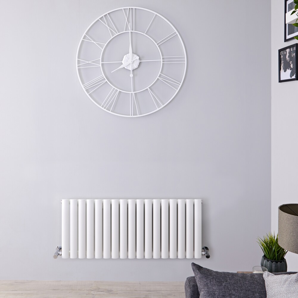 Radiateur Design Horizontal Blanc Vitality 40cm x 100cm x 5,6cm 770 Watts